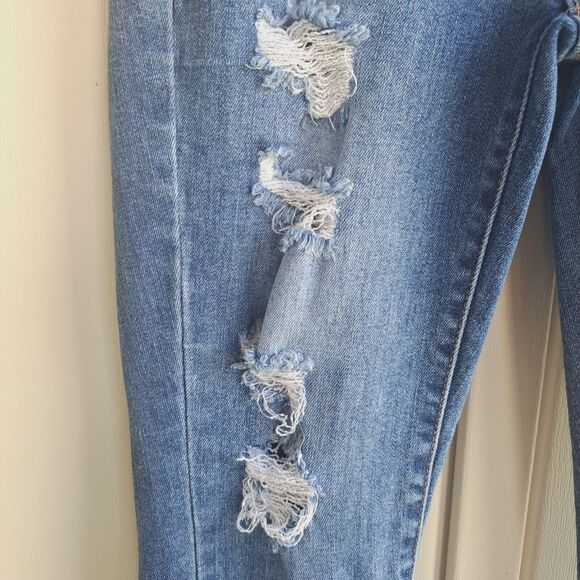 Judy Blue Skinny Fit Jeans Sz 3/26 Stretch Destroyed Raw Hem Rocker Concert - Picture 15 of 15